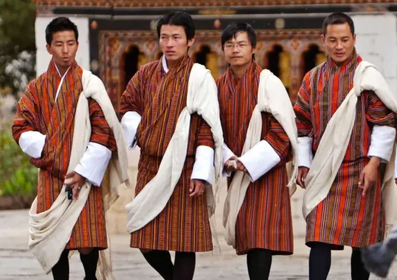 Bhutanese traditional dresses of man's